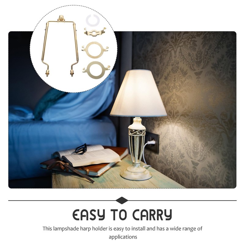 DOITOOL Detachable Lamp Harp Lamp Shade Harp Holder Adjustable Lamp