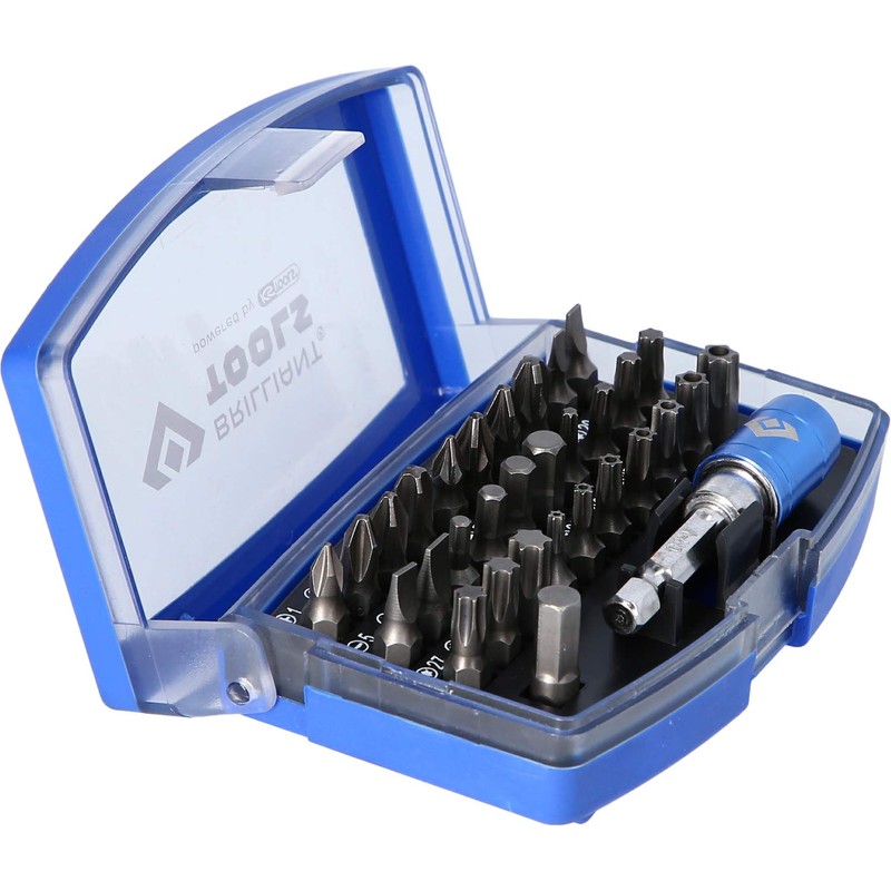 BRILLIANT TOOLS BT053032 Bit Set 32-Piece [Powered by KS Tools]