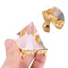 Walfront Crystal Pyramids Figurine, Egyptian Pyramids Figurine Statue Model with