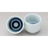 j-pure hitomi Japanese Mino Ware Ceramic Sake Cups set, Blue
