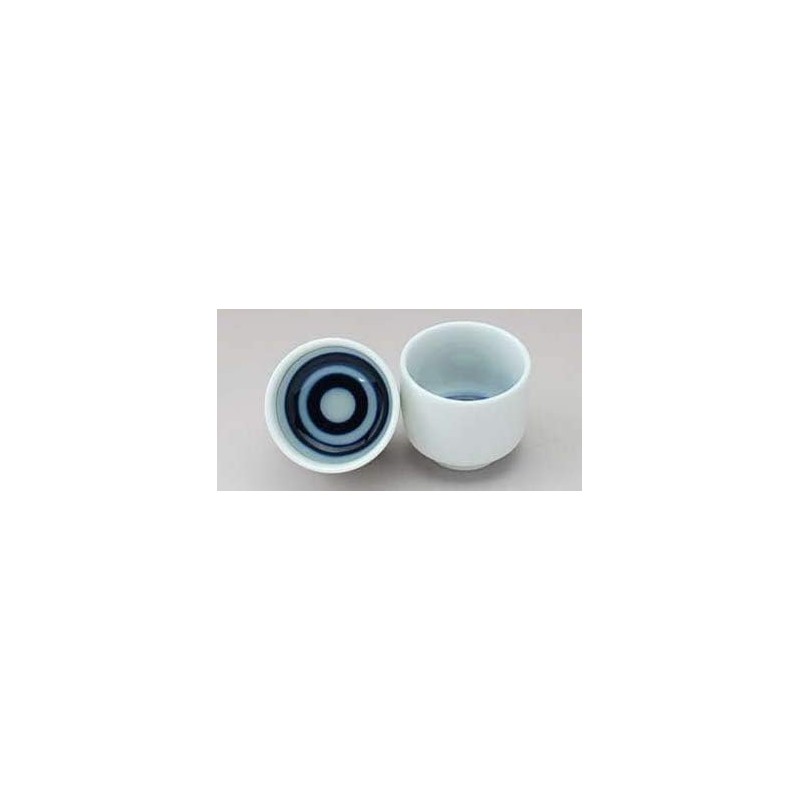 j-pure hitomi Japanese Mino Ware Ceramic Sake Cups set, Blue