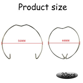 20pcs GU10 MR16 Spotlight Retaining Spring Clips, 44-56mm Diameter, Metal Downlight Holder Clamps