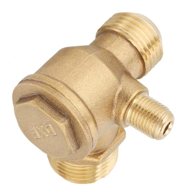 Brass Air Compressor Check Valve Male Thread 90 Degree Normal