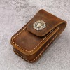 Custom genuine leather multitool sheath belt pouch for leatherman wave