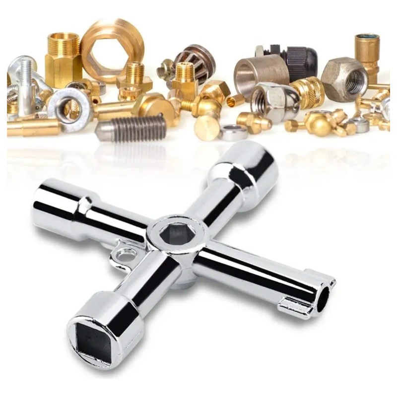 Llave Universal Combinada CEROB 5 En 1 Para Gabinetes Eléctricos