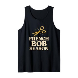 French Bob Haircut Style Aesthetic Hairdresser Tank Top
