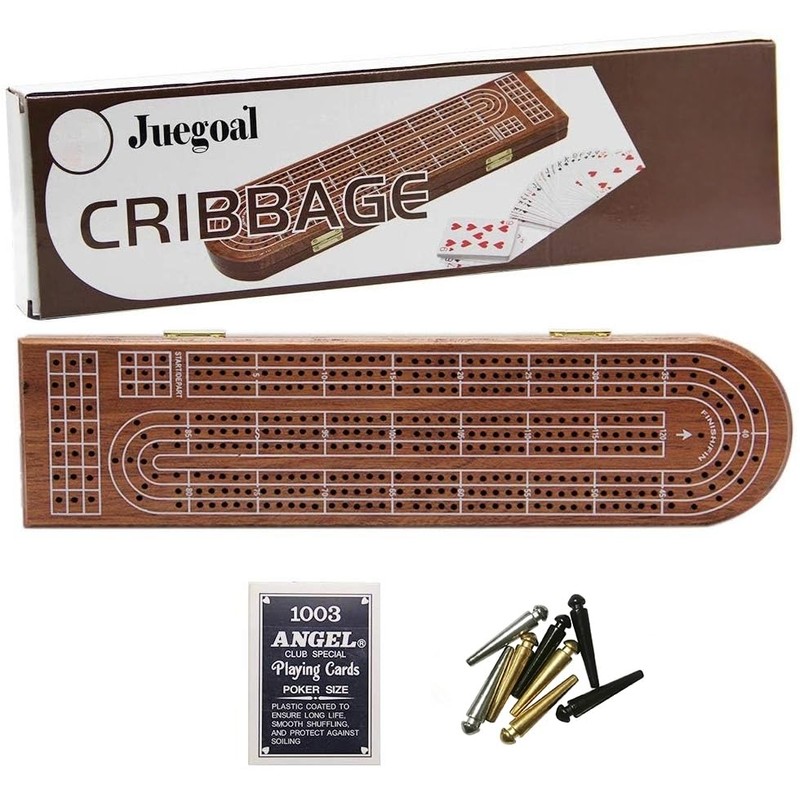 Juegoal juego de mesa de madera de cribbage 3 pistas