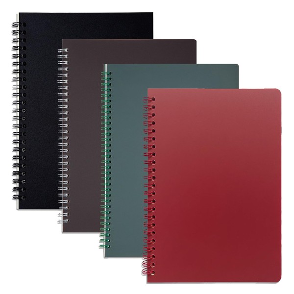 A5 Spiral Lined Notepad,4 Pack Spiral Notebook Wirebound Notebooks 80