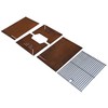 Mont Alpi MAFP Flat Packed Portable Outdoor Fire Pit Square