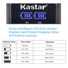 Kastar 4-Pack LP-E6 Battery and LED2 USB Charger Compatible with