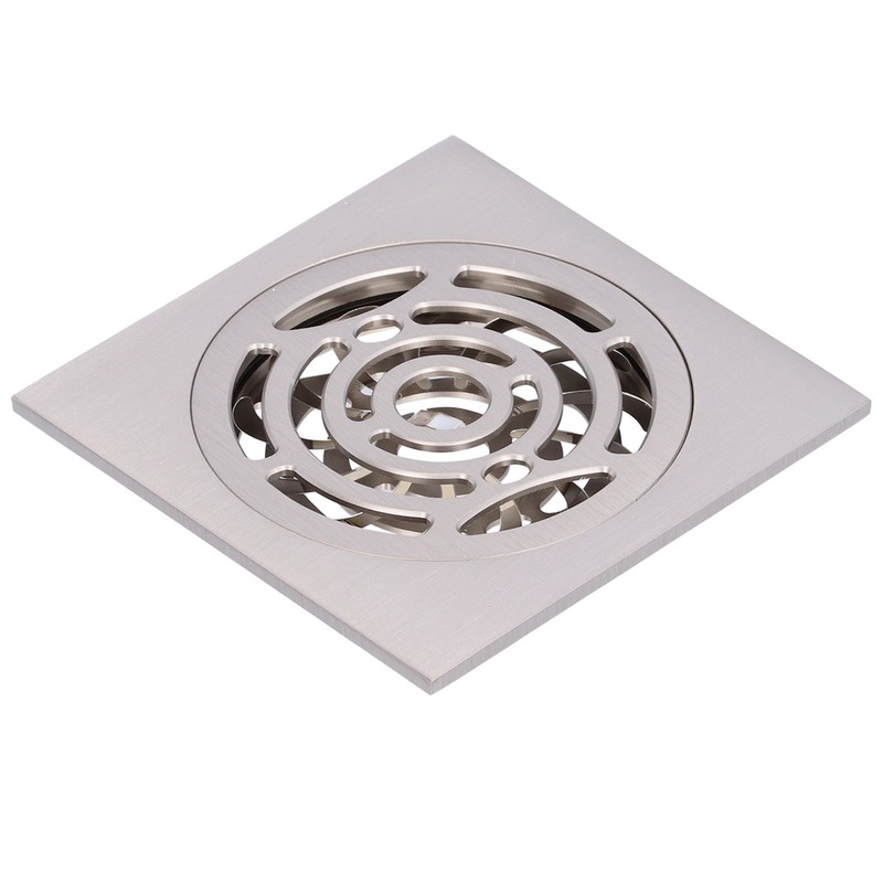 Brushed Shower Floor Drain Copper Floor Strainer for Kitchen Bathroom