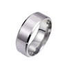 COMVIP 8mm Men Comfort Fit Matte Stainless Steel Wedding Band