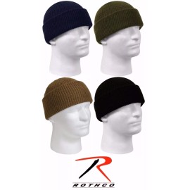 Rothco Genuine GI Knitted Winter Hat Wool Watch Cap - Made In The USA - Navy Blue - #8493