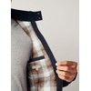 NEXT Harrington Waterproof Jacket with Check Lining, navy blue, XXL