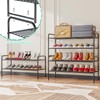 SUFAUY 2-Tier 33" Wide Shoe Rack, Closet Metal Shoe Rack