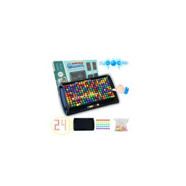 Moiegouct 241PCS Marbles Intellectual Chessboard Dual Dual Strategy Board Game,Colored Marbles Fun Table Top Strategy Chess Board Game for Kids & Adults