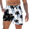 Men's Swim Trunks Men 5 Inch Balck Hawaiian Swim Board