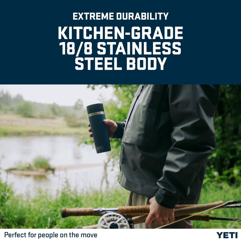 YETI Rambler 16 oz (473 ml) Travel Bottle (Navy) –