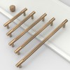 Coinkoly 10 Pack 7"(177mm) Champagne Bronze Cabinet Pulls Knurled Kitchen