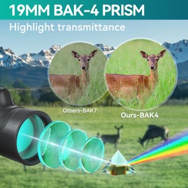 URBANCOAST 15x50 HD Monocular for Adults High Powered with Phone Adapter and Tripod, Monocular Compact with BAK4 Prism & FMC Lens, Monoculars for Hunting, Bird Watching, Hiking,Traveling