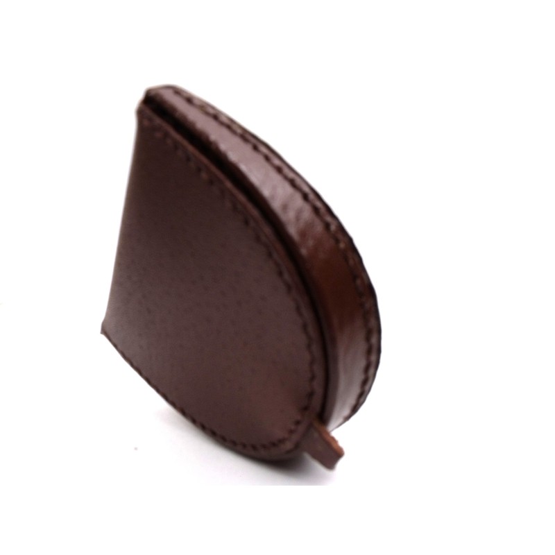 Mens Real Leather Coin Tray Purse LARGE 8cm x 9cm