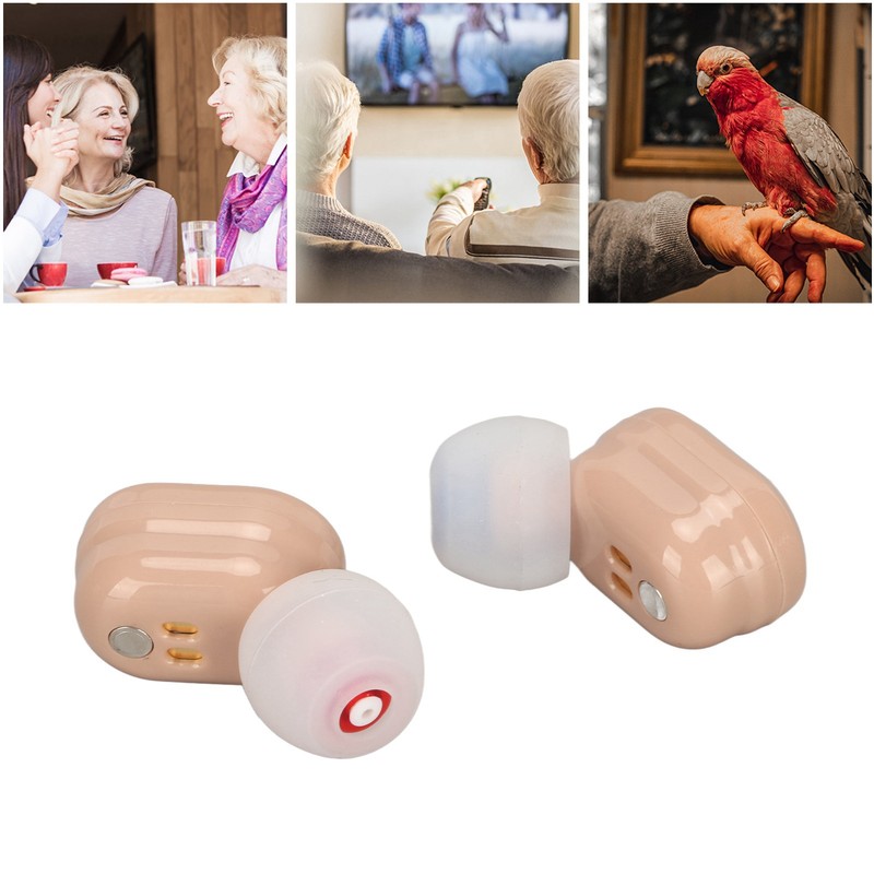 Earbuds Hearing Aids Rechargeable Noise Cancelling Lightweight Digital Hearing Amplifier