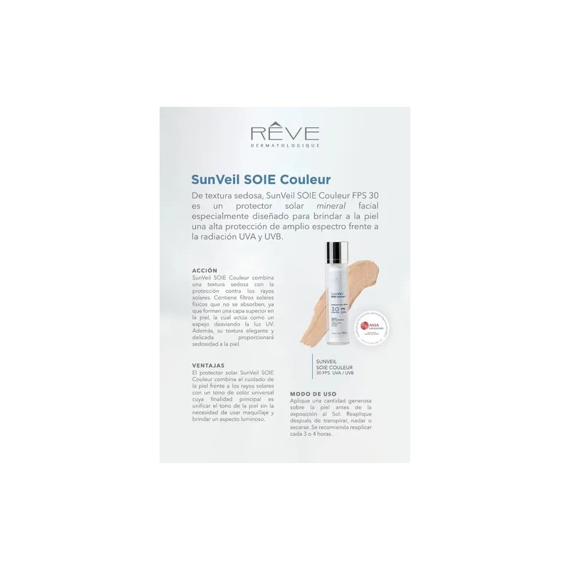Protector Solar Mineral SunVeil Soie Couleur Mineral Sunscreen SPF 30,