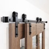 ZEKOO Bypass Sliding Door Hardware Kit 9 FT: Single Track