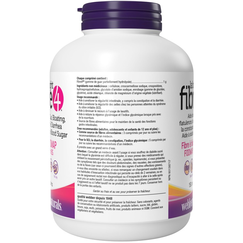 Webber Naturals Webber Naturals The Right Fibre4 IBS Intestinal Discomfort