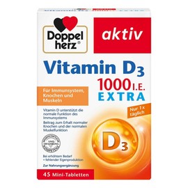 Double Heart Vitamin D 1000 IU Extra Pills 45 Pieces
