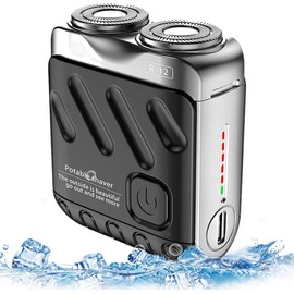 【2025 Best Gifts for】Men's Favorite Mini Electrict Shaver,Luggage Electric Shaver, 2025 New Beard Shaver Mini and Portable Suitcase Design - Color: Orange（1 pack）