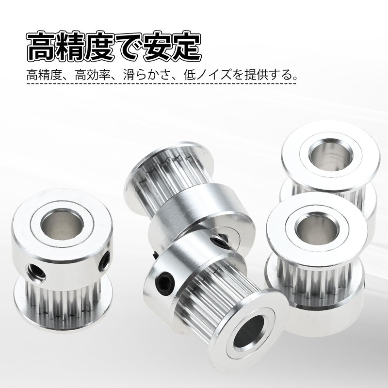 MOOTVGOO 5pcs GT2-16 Teeth Timing Belt Pulley Aluminum Gear Wheel