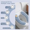 Muimurex Padded Toilet Seat Warmer Cushion Washable(Blue)