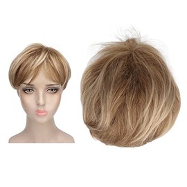 Ymiko Cabello Corto Con Corte Pixie, Pelucas Para Mujer Cabello Con Corte Pixie Dorado Lo Que Te Proporcionará Una Experiencia De Uso Cómoda Africanas