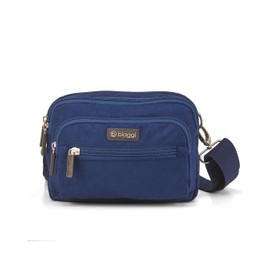 biaggi Flexmates Convertible Anti-Theft Pouch – RFID Crossbody, Sling, Wristlet, or Belt Bag | Water-Resistant Nylon | Lightweight Travel Purse for College, Weekend, City Life –Navy Blue