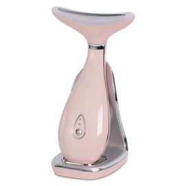 VRAIKO Lily Neck Face Massager, Skin Rejuvenation Beauty Massager, 3-in-1 at-Home Facial Spa Tool, Lifting, Toning and Tightening for a Radiant Appearance (Blush Pink)