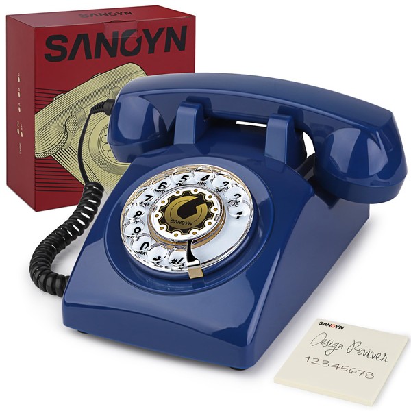 Sangyn Rotary Landline Phones 1960s Old Style Retro Corded Telephone