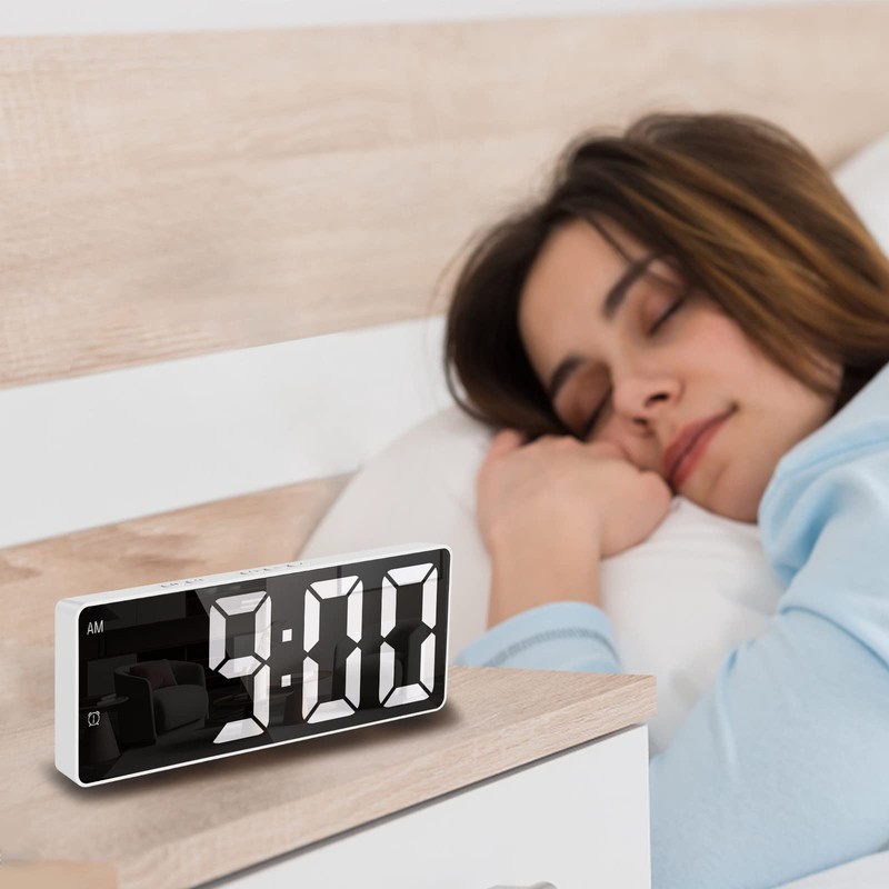 Ankilo Digital Alarm Clock, LED Clock, Electronic Table Clock with