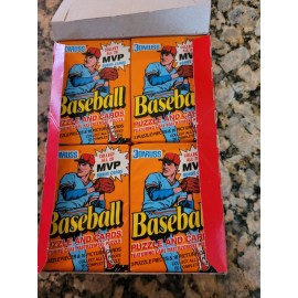 1990 Donruss Baseball wax pack Deeion Sanders Frank Thomas RC Rookie Card