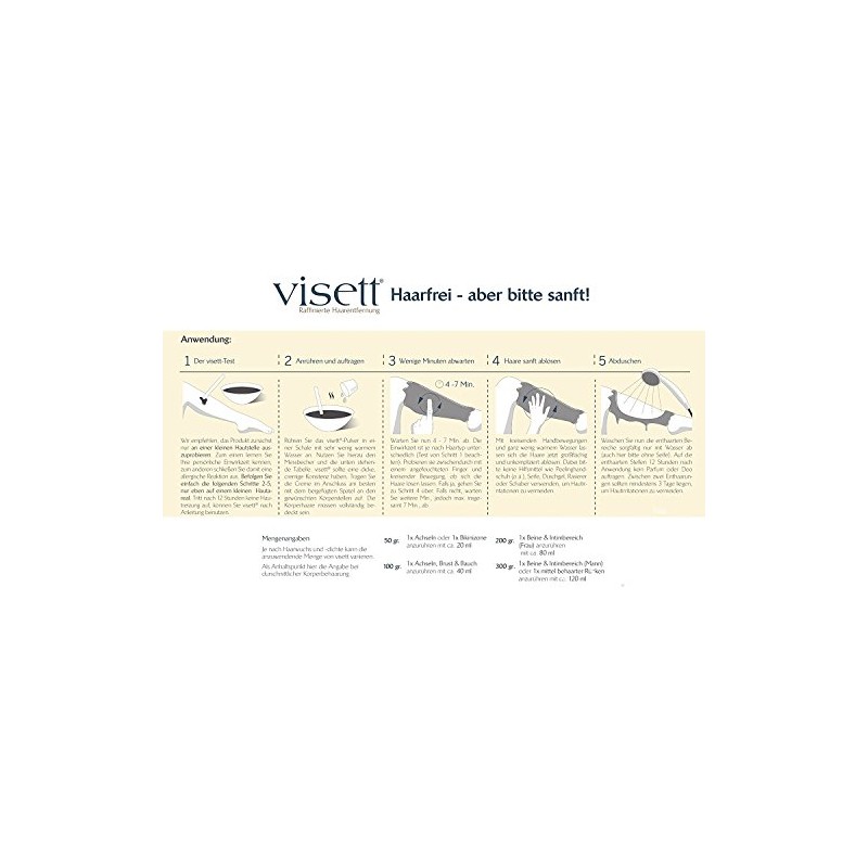 Visett Raffinierte Haarentfernung, 1er Pack (1 x 300 g)