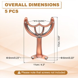 PATIKIL Ceiling Fan Blades Arms Replacement, 5 Pcs 52" Fan Blade Replacement Parts Mounting Bracket Kit for Replacing the Worn Fan Blades, Red Bronze