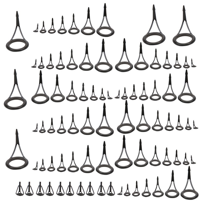 Fishing Rod Single Foot Fishing Pole Eyes Rings Repair Kit