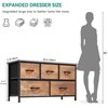 YITAHOME Wide Storage Tower with 5 Drawers - Fabric Dresser,