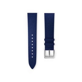 MONTREUX 20mm Luxury Ultra-Thin French Epsom Leather Straps - Non-Stiff, Pliable Luxury Quick Release Leather Watch Straps (Navy Blue)