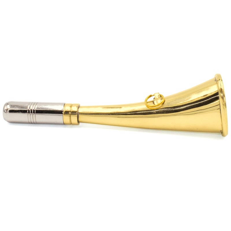 Hunting Horn Fog Horn 16 cm Polished Brass