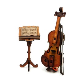 Artbox/Motto Wooden Puzzle Miniature Violin Making / 아트박스모또 나무퍼즐 미니어처 바이올린 만들기
