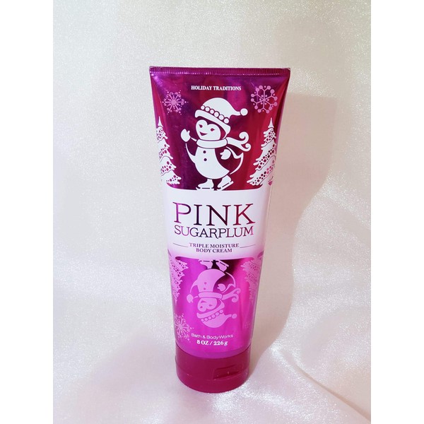 Bath and Body Works Pink Sugarplum Holiday Traditions Body Cream