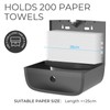 PLUSSEN Paper Towel Dispenser Wall Mount, Adhesive No Drilling Multifold