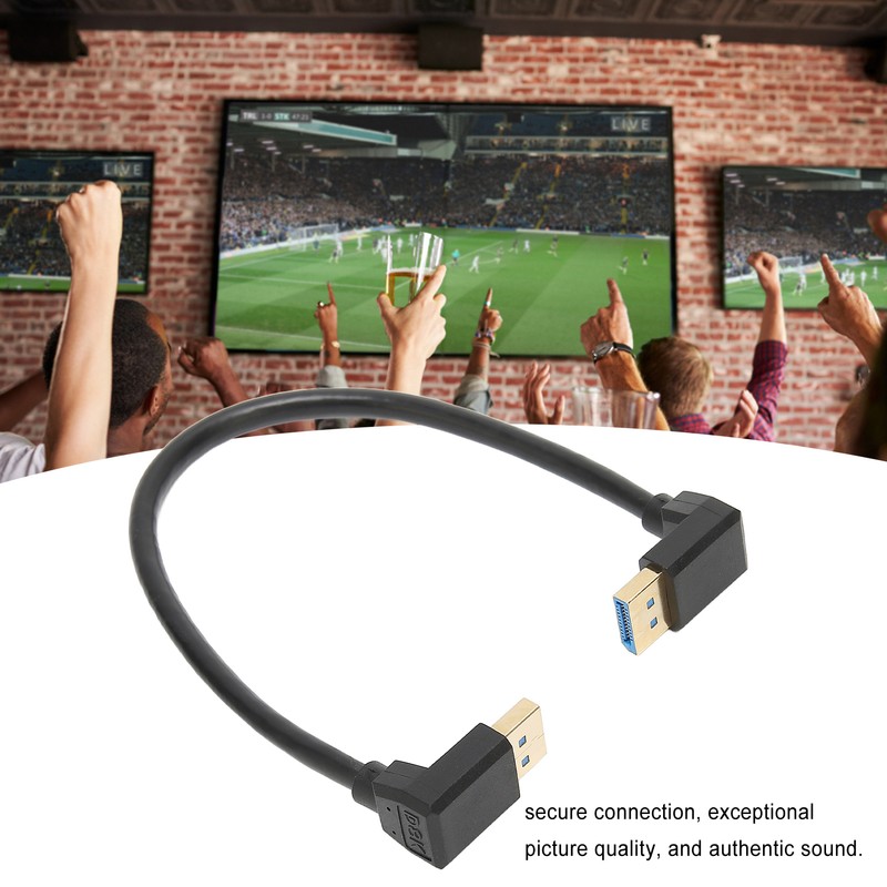 Displayport 1.4 Cable 8K/60Hz 90 Degree Angled Male to Male