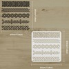 FINGERINSPIRE Celtic Knotwork Border Stencil 11.8x11.8 inch Reusable Rope Knot